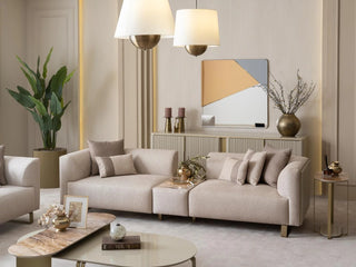 Lucca contemporary three-seat sofa