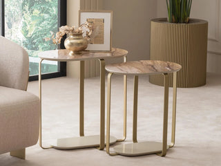 Lucca two-piece nesting side tables