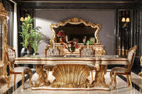 Perla Dining Table in room setting - luxury furniture Houston | Ali Guler Furniture