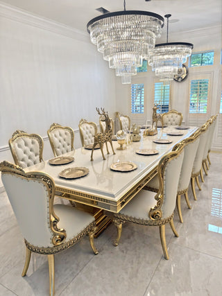 Samdan Dining Table in a client's home after delivery