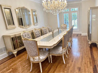 Savoy Gold Dining Set in a client's home after delivery