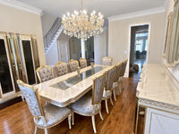 Savoy Gold Dining Set in a client's home after delivery