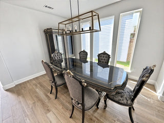 Sirius 7-Piece Dining Set in a client's home after delivery