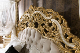 Sultan Cream Bed - Ali Guler Furniture