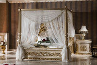 Sultan Cream Bed - Ali Guler Furniture