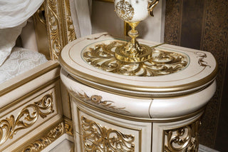 Sultan Cream Nighstand - Ali Guler Furniture