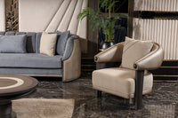 Tivoli Barrel Armchair with Tivoli Channel-Back Sofa