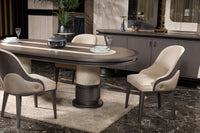 Tivoli dining chairs at the oval table