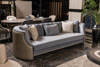 Tivoli grey sofa in a formal living room
