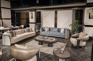Tivoli living room collection with two sofas and barrel armchairs