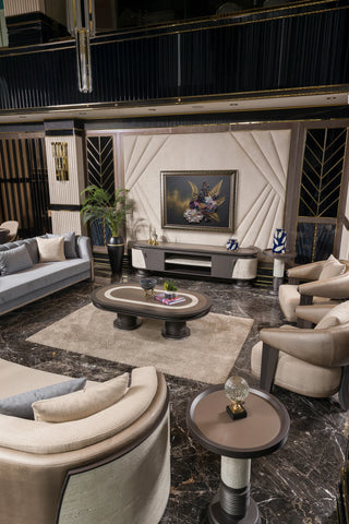 Tivoli living room with round side table