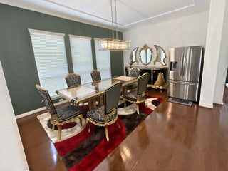 Vitale Dining Set in a client's home after delivery