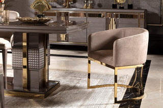 Zavier Dining Metal Chair - Ali Guler Furniture