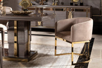 Zavier Dining Metal Chair alternate view - premium materials furniture piece | Ali Guler Furniture
