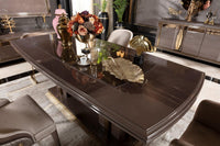 Zavier Dining Table alternate view - solid beechwood with premium finish dining table | Ali Guler Furniture